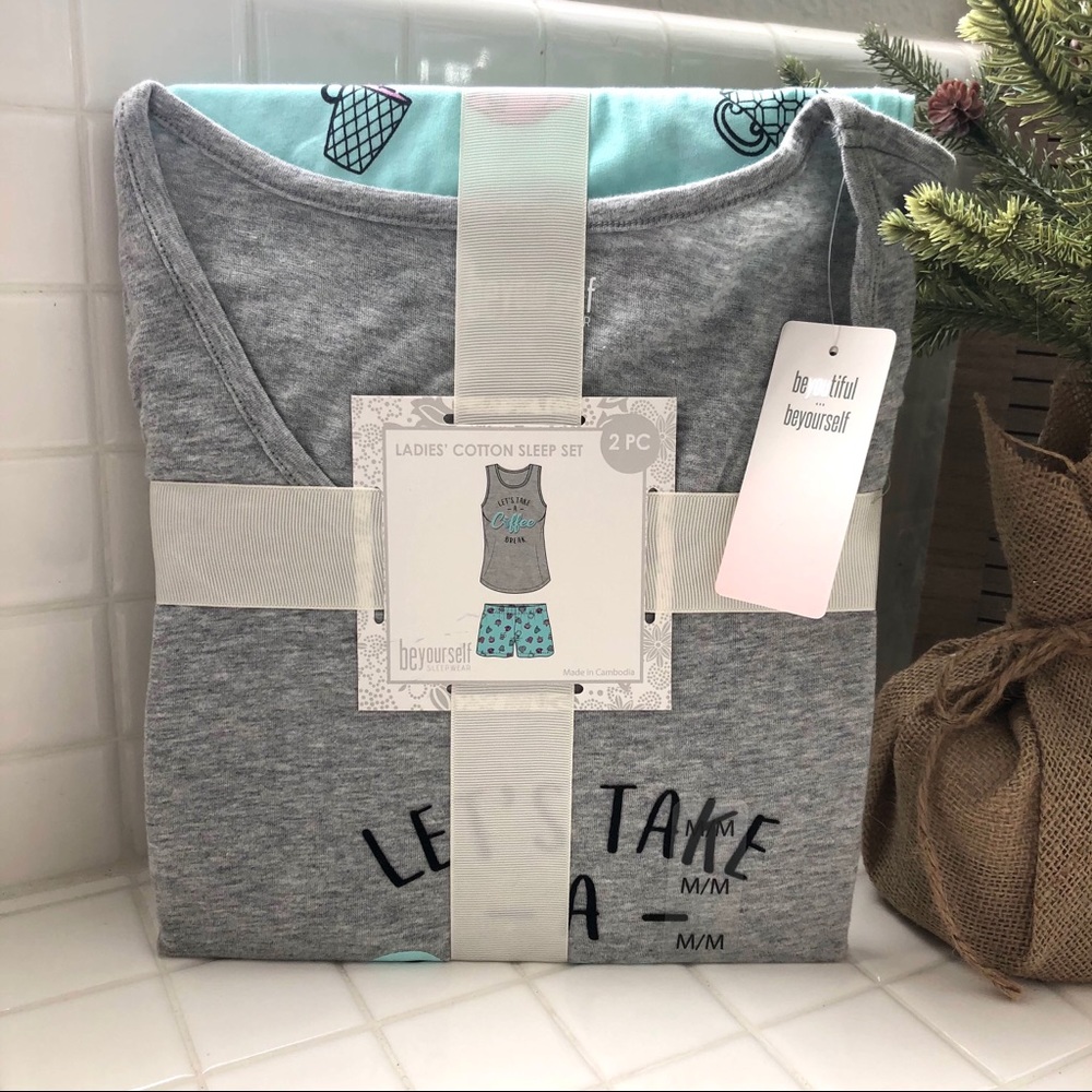 Women’s Be Yourself knit tank & short pajamas set